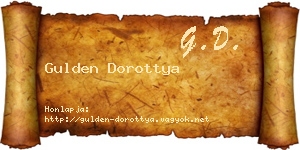Gulden Dorottya névjegykártya